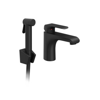 Ravak FL 112.20BL Umýv. bat. 150 mm, s bidetovou sprškou, black X070439