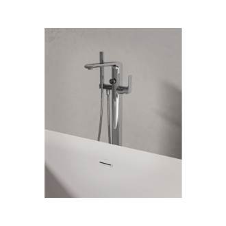 Ravak FL 080.00CR.RB07A Vaňová batéria na podlahu so setom, chróm X070440