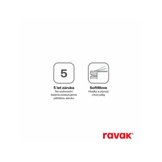 Ravak LF 032.20BL Sprchová nástenná bat. bez setu, black X070480