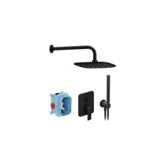 Ravak FL 090.21 čierny sprchový podomietkový set X07S071