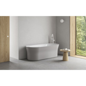 Ravak ES 080.10WV.RB07G Vaňová batéria na podlahu so setom, white velvet X070500