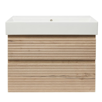 Kúpeľňová skrinka 2 zásuvková s umývadlom Naturel Savona 78x53x44, 8 cm dub Halifax mat SAVONA280DHSAT