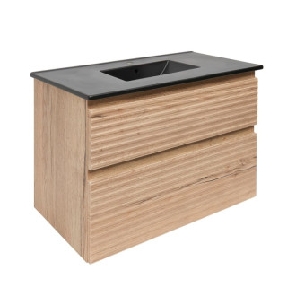 Kúpeľňová skrinka 2 zásuvková s umývadlom Naturel Savona 78x53x44, 8 cm dub Halifax mat SAVONA280DHC