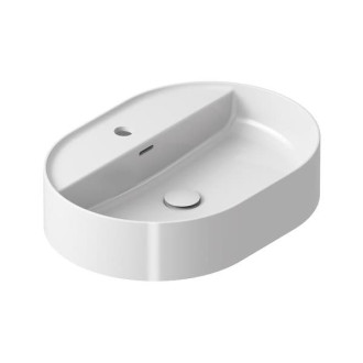 Umývadlo Ceramic Slim Shelf O (Umývadlo Ceramic Slim Shelf O 55, s otvorom pre batériu, s prepadom, biela)