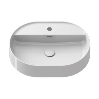 Umývadlo Ceramic Slim Shelf O (Umývadlo Ceramic Slim Shelf O 55, s otvorom pre batériu, s prepadom, biela)