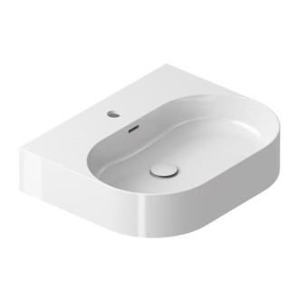 Umývadlo Ceramic Slim Wall O (Umývadlo Ceramic Slim Wall O 55, s otvorom pre batériu, s prepadom, biela)