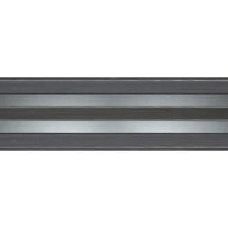 Dekor Fineza Selection tmavo šedá 20x60 cm lesk DSELECT26GR