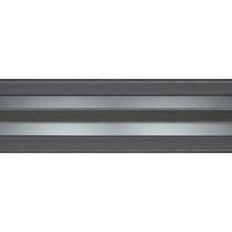 Dekor Fineza Selection tmavo šedá 20x60 cm lesk DSELECT26GR