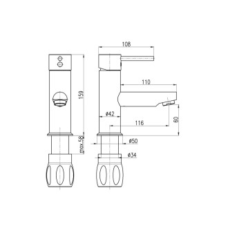 SEINA - Umývadlová batéria bez výpuste, Zlatá ružová - kartáčovaná SE926.0ZRK, RAV Slezák