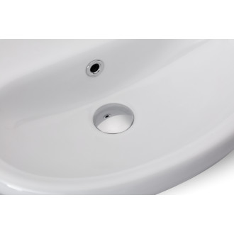 CERANO - Nástenné umývadlo Noa - biela lesklá - 50x40 cm