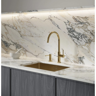 Omnires MODERN PROJECT Dávkovač saponátu, kartáčovaná mosaz MP60723BSB