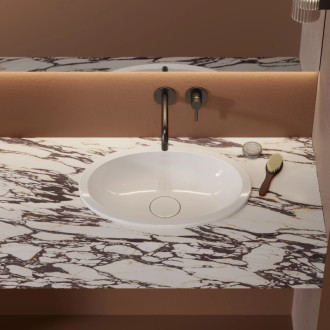 Omnires SHELL M+ Umývadlo pod dosku 48x31, biela lesk SHELL480UPBP