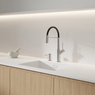 Omnires MODERN PROJECT Dávkovač saponátu, kartáčovaný nikel MP60723NI