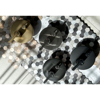 Rea Podomietková sprchová sada Rea Ontario Gun Grey + BOX REA-P5504