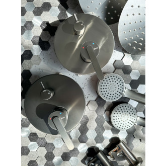 Rea Podomietková sprchová sada Rea Ontario Gun Grey + BOX REA-P5504