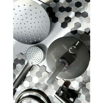 Rea Podomietková sprchová sada Rea Ontario Gun Grey + BOX REA-P5504