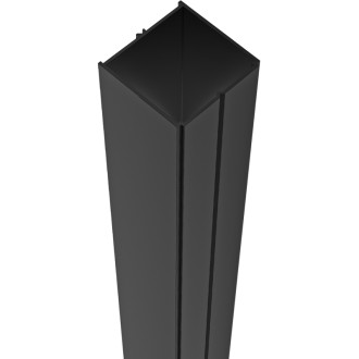 CERANO - Rozširovací profil pre sprchové dvere Porte L/P - čierna - 30 mm