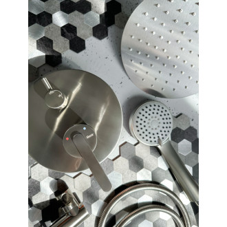 Rea Podomietková sprchová sada Rea Ontario Brush Nickel + BOX REA-P5503