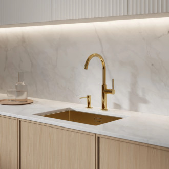 Omnires Modern Project dávkovač tekutého mydla, na dosku, zlatá lesk MP60723GL