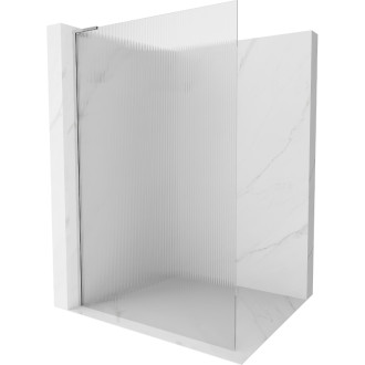 Mexen Kioto L Sprchová zástena 90 x 200 cm, pruhy, chróm - 800-090-103-01-09