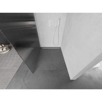 Mexen Kioto L Sprchová zástena 80 x 200 cm, pruhy, biela - 800-080-103-20-09