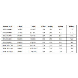 Skládací sprchový kout Mexen Lima 80 x 100 cm, průhledný, zlatý + plochá sprchová vanička, černá - 856-080-100-50-00-4070G