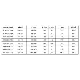 Skládací sprchový kout Mexen Lima 90 x 100 cm, průhledný, zlatý + plochá sprchová vanička, černá - 856-090-100-50-00-4070G