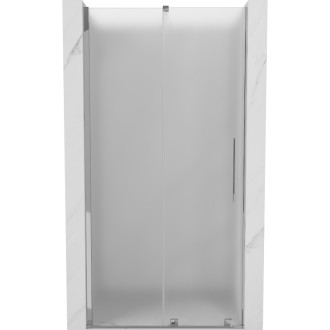 Posuvné sprchové dvere Mexen Velar 120 cm, matné, chróm - 871-120-000-31-01
