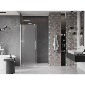 Posuvné sprchové dveře Mexen Velar 130 cm, matné, bílé - 871-130-000-31-20