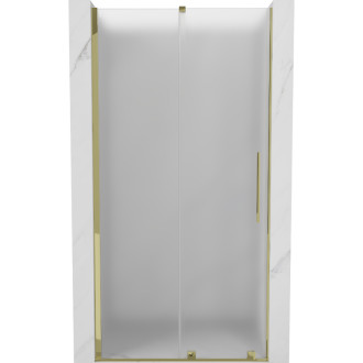 Posuvné sprchové dvere Mexen Velar 120 cm, matné, zlaté - 871-120-000-31-50