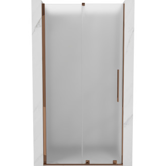 Posuvné sprchové dvere Mexen Velar 120 cm, matné, ružové zlato - 871-120-000-31-60