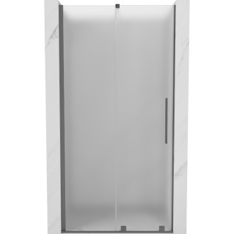 Posuvné sprchové dvere Mexen Velar 110 cm, matné, strieborné - 871-110-000-31-95