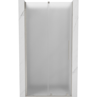 Posuvné sprchové dvere Mexen Velar 120 cm, matné, kartáčovaný nikel - 871-120-000-31-97