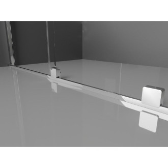 Posuvné sprchové dveře Mexen Velar 110 cm, grafit, chrom - 871-110-000-41-01