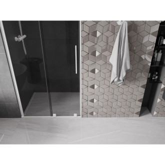 Posuvné sprchové dveře Mexen Velar 100 cm, grafit, bílá - 871-100-000-41-20