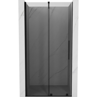 Posuvné sprchové dvere Mexen Velar 110 cm, grafitové, čierne - 871-110-000-41-70