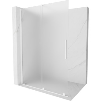 Mexen Velar Posuvná sprchová zástena 160 x 200 cm, hrúbka hmly 8 mm, biela - 871-160-000-33-20