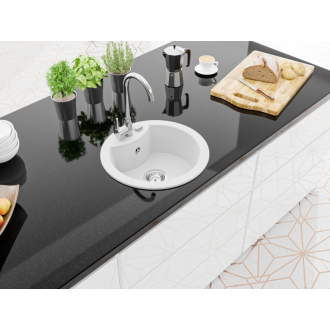 Mexen DIEGO Jednodrez 488x488x167, granit biela 6512481000-20