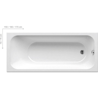 Ravak Vaňa CHROME SLIM 170x75 snowwhite C741300000