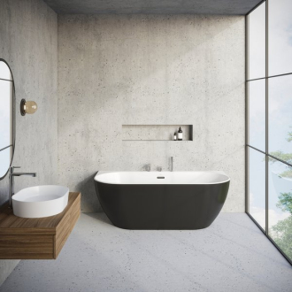 Ravak Vaňa FREEDOM W 1660x800 snowwhite/black voľne stojaci XC00100027