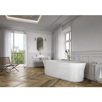 Ravak Vaňa YPSILON 1800x800 snowwhite/black overflow voľne stojaci XC00100034