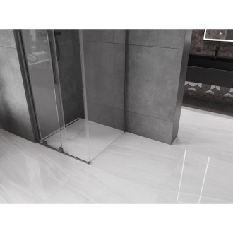 Posuvný sprchový kout Mexen Velar 110 x 110 cm, průhledný, stříbrná metalíza - 871-110-110-01-95