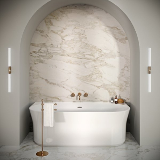 Ravak Vaňa YPSILON Wall 1780x860 snowwhite/black overflow voľne stojaci XC00100035