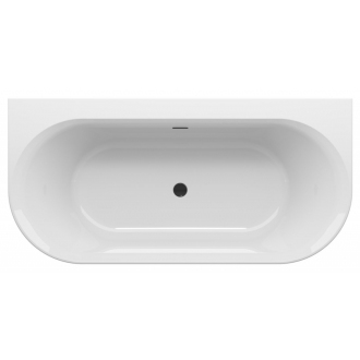 Ravak Vaňa YPSILON Wall 1780x860 snowwhite/black overflow voľne stojaci XC00100035