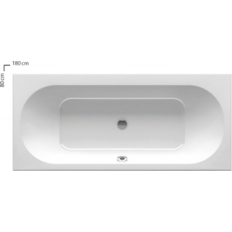 Ravak Vaňa CITY SLIM 180 x 80 snowwhite C921300000