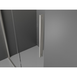 Posuvný sprchový kout Mexen Velar 130 x 90 cm, průhledný, kartáčovaný nikl - 871-130-090-01-97