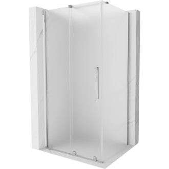 Mexen Velar posuvný sprchovací kút 100 x 110 cm, matný, chróm - 871-100-110-31-01