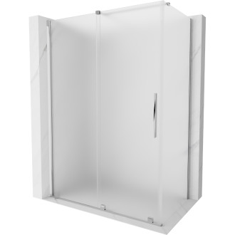 Mexen Velar posuvný sprchovací kút 140 x 75 cm, matný, chróm - 871-140-075-31-01