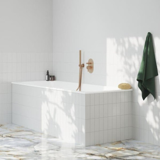 Ravak 706.60RGB Podomítkový vývod s držákem, Rose Gold Brushed X07P708