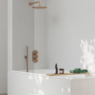 Ravak 702.61RGB Sprchové rameno boční, Rose Gold Brushed X07P712